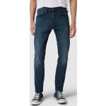 Blaue LEVI'S 512 5-Pocket Jeans mit Reißverschluss aus Baumwollmischung für Herren Größe XXL Weite 34, Länge 30 