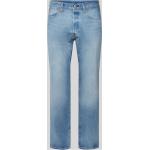 Hellblaue Loose Fit LEVI'S 501 5-Pocket Jeans mit Reißverschluss aus Baumwollmischung für Herren Größe XXL Weite 36, Länge 30 