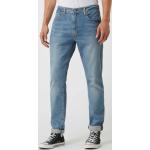 Blaue Loose Fit LEVI'S 512 Tapered Jeans mit Reißverschluss aus Baumwolle für Herren Weite 36, Länge 34 