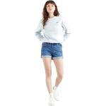 Blaue Nachhaltige Vintage LEVI'S 501 Jeans-Shorts aus Denim für Festivals für Damen - versandkostenfrei 
