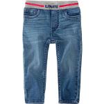 Blaue LEVI'S Skinny Jeans für Kinder aus Denim für Jungen Größe 98 