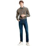 Blaue LEVI'S 511 Slim Fit Jeans mit Knopf aus Denim für Herren Weite 32 