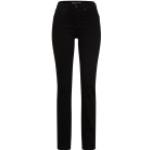 Schwarze LEVI'S Stretch-Jeans mit Reißverschluss aus Leder für Damen 