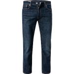 Dunkelblaue Bestickte LEVI'S Jeans mit Stickerei aus Denim für Herren Weite 29, Länge 30 für den für den Frühling 