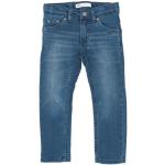 Blaue Unifarbene LEVI'S Skinny Jeans für Kinder mit Reißverschluss aus Denim trocknergeeignet für Jungen 