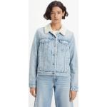 Reduzierte Bestickte LEVI'S Gefütterte Jeansjacken aus Baumwollmischung für Damen für den für den Herbst 