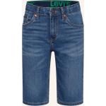 Blaue LEVI'S Jeans-Shorts aus Denim für Herren für den für den Sommer 