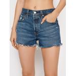 Reduzierte Dunkelblaue LEVI'S Jeans-Shorts aus Denim für Damen Größe XS für den für den Sommer 