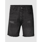 Schwarze LEVI'S Jeans-Shorts mit Reißverschluss aus Baumwolle für Herren 
