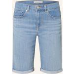 Indigofarbene LEVI'S Jeans-Shorts aus Baumwollmischung für Damen Größe S für den für den Sommer 