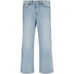 Reduzierte Hellblaue LEVI'S 5-Pocket Jeans für Kinder mit Reißverschluss aus Denim für Mädchen Größe 140 