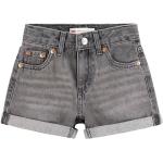 Reduzierte Graue LEVI'S Jeans Shorts für Kinder mit Reißverschluss aus Baumwolle für Mädchen Größe 140 