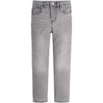 Reduzierte Graue LEVI'S Skinny Jeans für Kinder mit Reißverschluss aus Denim für Mädchen Größe 104 