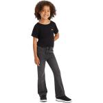 Reduzierte Schwarze LEVI'S Slim Jeans für Kinder mit Reißverschluss aus Denim für Mädchen Größe 116 
