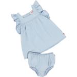 Reduzierte LEVI'S Kinderjeanskleider mit Rüschen ohne Verschluss aus Denim für Babys 
