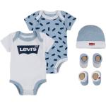 Reduzierte Blaue Kurzärmelige LEVI'S Rundhals-Ausschnitt Kinderkurzarmbodys aus Jersey für Babys Größe 80 5-teilig 