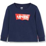 Reduzierte Blaue Langärmelige LEVI'S Longsleeves für Kinder & Kinderlangarmshirts aus Baumwolle für Babys 
