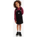 Reduzierte Schwarze LEVI'S Kinderlatzkleider mit Knopf aus Baumwolle für Mädchen Größe 110 