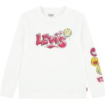 Reduzierte Weiße Langärmelige LEVI'S Rundhals-Ausschnitt Printed Shirts für Kinder & Druck-Shirts für Kinder für Jungen Größe 116 