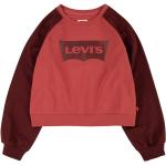 Reduzierte Rote LEVI'S Rundhals-Ausschnitt Kindersweatshirts für Mädchen Größe 128 