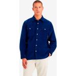 Reduzierte Blaue Langärmelige LEVI'S Herrenjeanshemden aus Cord 