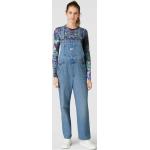 Hellblaue LEVI'S Jeans-Latzhosen aus Baumwolle für Damen Größe XS 