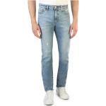 Reduzierte Blaue Unifarbene LEVI'S Slim Fit Jeans mit Reißverschluss aus Denim maschinenwaschbar für Herren 