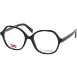 Schwarze LEVI'S Runde Kunststoffbrillen für Damen 