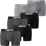 Levis MEN VINTAGE STRIPE YD BOXER 6er Pack Jet Black (884) & Middle Grey Melange (758) XL 6 Stück