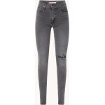 Graue LEVI'S Skinny Jeans aus Denim für Damen Weite 28, Länge 30 