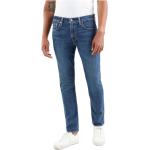 Reduzierte Blaue LEVI'S Slim Fit Jeans mit Reißverschluss aus Denim für Herren Weite 31, Länge 32 