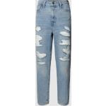 Hellblaue Loose Fit LEVI'S Baggy Jeans & Loose Fit Jeans mit Reißverschluss aus Baumwolle für Damen Größe XXL Weite 30 