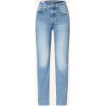 Indigofarbene LEVI'S 501 Mom-Jeans aus Baumwolle für Damen Größe S 