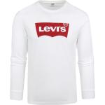 Reduzierte Weiße Langärmelige LEVI'S T-Shirts für Herren Größe XL 