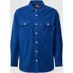 Blaue LEVI'S Kentkragen Hemden mit Kent-Kragen aus Baumwolle für Herren Größe XL 