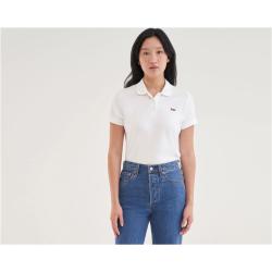 Levi's® Poloshirt, Logo-Patch, für Damen, weiß, XS