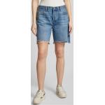 Blaue LEVI'S 501 Jeans-Shorts mit Fransen aus Baumwolle für Damen Größe XXL für den für den Sommer 