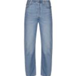 Indigofarbene LEVI'S Straight Leg Jeans aus Denim für Damen Größe XXL Weite 28 