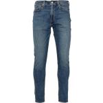 Reduzierte Blaue LEVI'S Slim Fit Jeans mit Reißverschluss aus Denim für Herren Größe S Weite 28, Länge 32 