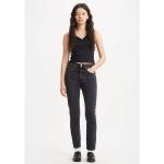 Schwarze Bestickte LEVI'S 501 Ripped Jeans & Zerrissene Jeans aus Baumwolle enganliegend für Damen Größe XXL 
