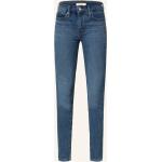 Indigofarbene LEVI'S Skinny Jeans aus Baumwollmischung für Damen Größe S 