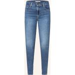 Reduzierte Indigofarbene LEVI'S Skinny Jeans aus Denim für Damen Größe XS 
