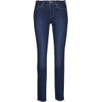 Reduzierte Marineblaue LEVI'S Slim Fit Jeans aus Denim für Damen Weite 28 