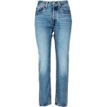 Blaue LEVI'S Slim Fit Jeans aus Baumwolle für Damen Weite 28, Länge 28 