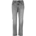 Graue LEVI'S Slim Fit Jeans aus Baumwolle für Damen Weite 30, Länge 28 