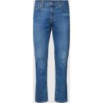 Reduzierte Blaue LEVI'S 511 Slim Fit Jeans mit Reißverschluss aus Leder für Herren Weite 30, Länge 30 