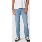 Blaue LEVI'S 511 Slim Fit Jeans mit Reißverschluss aus Baumwolle für Herren Weite 32, Länge 34 