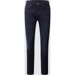 Reduzierte Blaue LEVI'S 511 Slim Fit Jeans mit Reißverschluss aus Baumwolle enganliegend für Herren Weite 30, Länge 30 