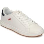 Reduzierte Weiße LEVI'S Low Sneaker aus Mesh für Herren Größe 46 mit Absatzhöhe bis 3cm 