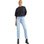 Blaue Nachhaltige LEVI'S 501 Straight Straight Leg Jeans aus Denim für Damen Weite 29 - versandkostenfrei 